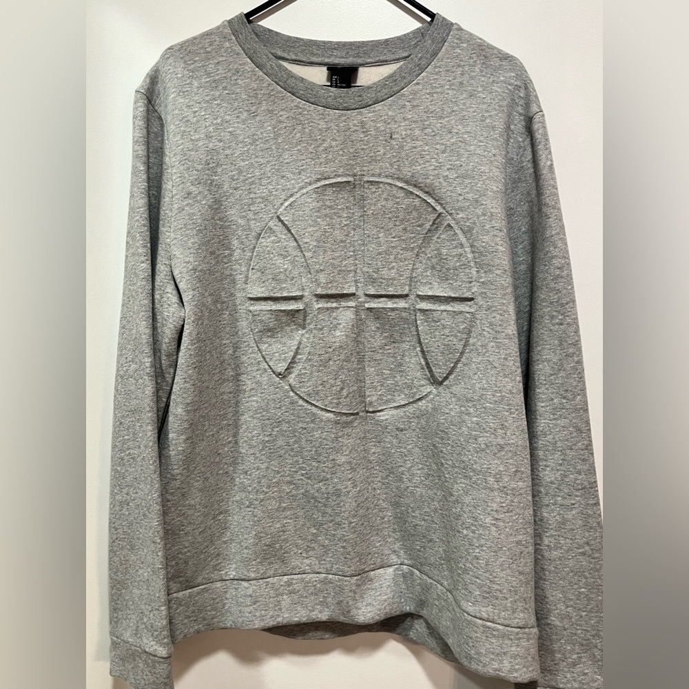 H&M Heather Gray Basketball Crew Sweatshirt